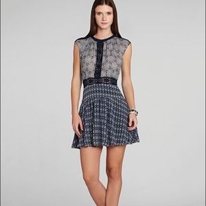 BCBGMaxAzria Aymeline Mixed Print Dress size 6